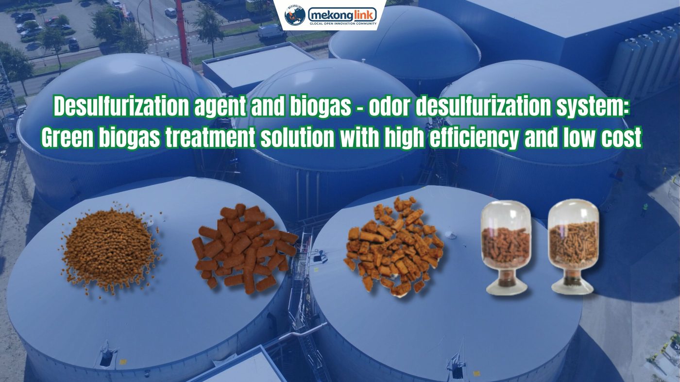 Desulfurization agent and biogas - odor desulfurization system