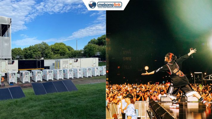Concert in Thailand: 음악과 친환경이 만나는 새로운 시대 Lollapalooza runs entirely on battery storage.