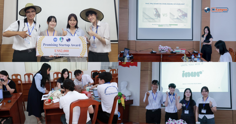 Sinh viên thảo luận về chiến lược marketing bản địa hóa cho sản phẩm INUR
, M-kampus, Mekonglink, startup link
