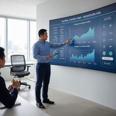 AIoT Temperature Management System: Optimize 16-20% of Energy Costs for Coffee Shops Thanks to Automatic HVAC Control AIoT Temperature Management System, Mekonglink, M-expert