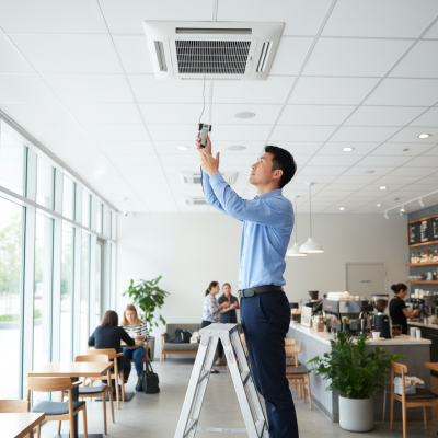 Thất thoát năng lượng tại cửa ra vào: Gánh nặng chi phí của các chuỗi coffee shop có lưu lượng khách cao Thất thoát năng lượng tại cửa ra vào, Mekonglink, M-expert